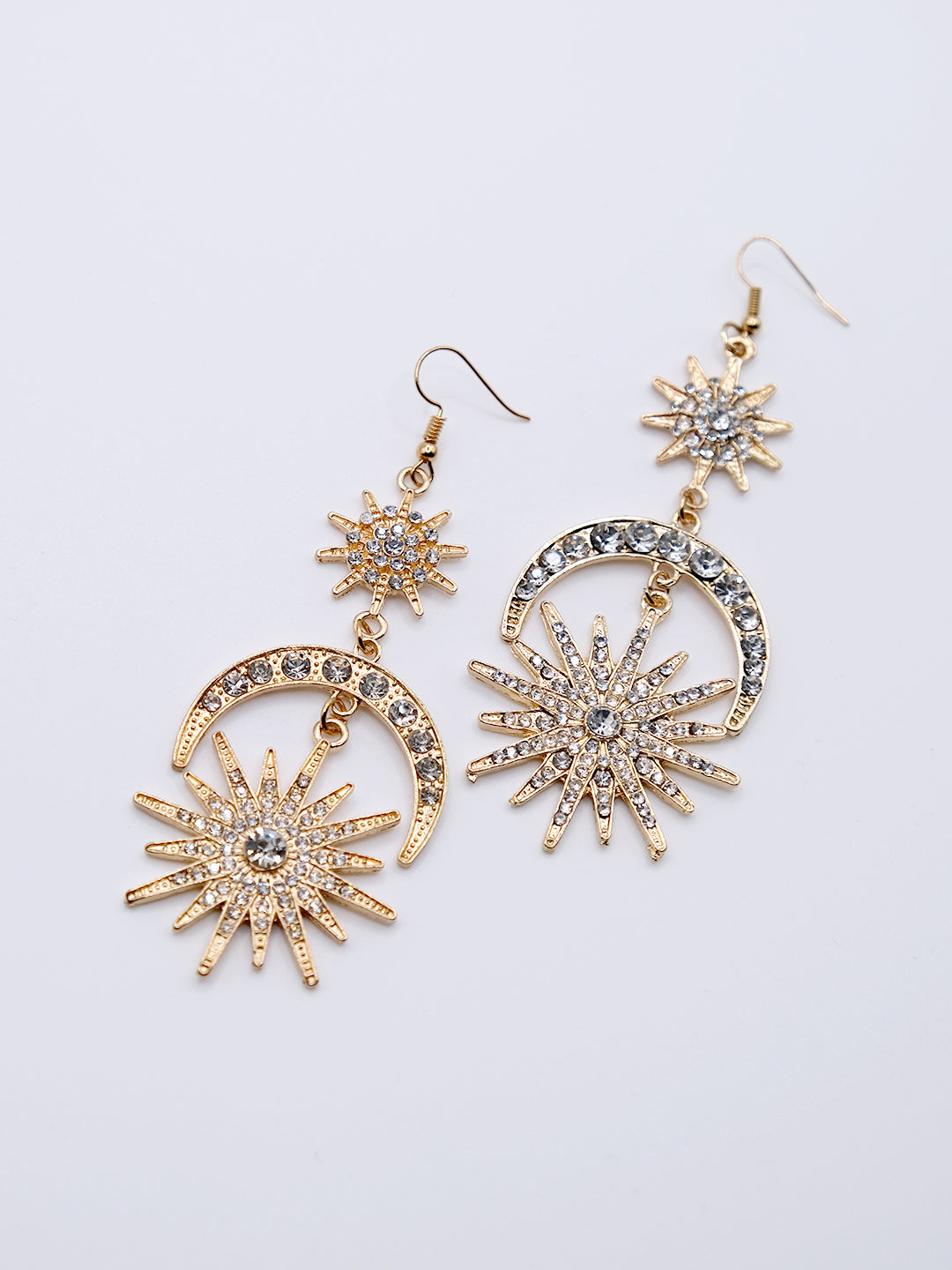 Sun & Moon Drop Earrings